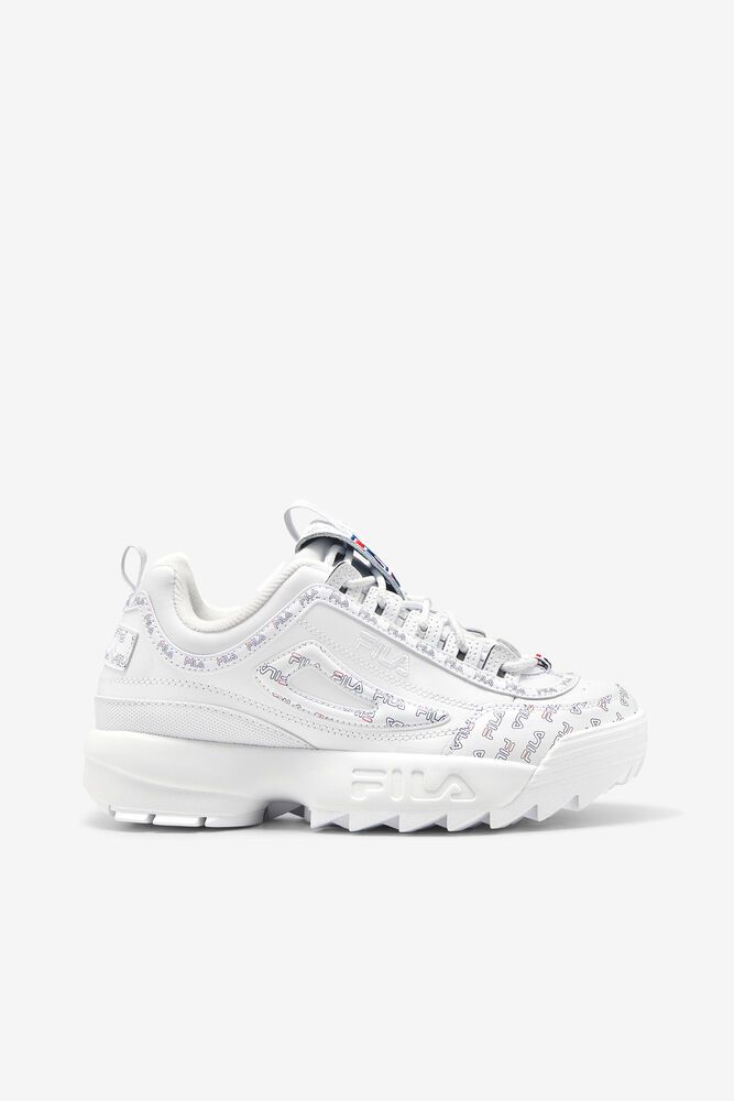 Fila Disruptor 2 Multiflag White Sneakers Womens - NZ 82063-QWUT